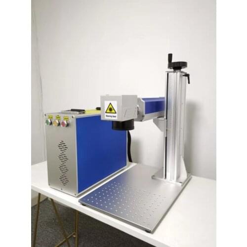 200x200mm large format fiber laser marking machine metal plastic engraving cutter color printing on stainless steel