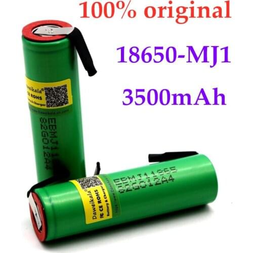 30-10PCS 100% Original INR 18650 MJ1 3500 MAH 10A DESCARGA li-iony MJ1 18650 bateria C Lula de 3500 MAH baterias + DIY nicke