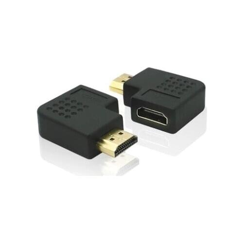 50pcs/lot HDMI Right Angle 270 Degree Port Saver Adapter Male to Female For HDTV High Quality