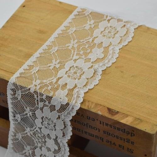 50Yards 6cm wide Handicrafts Net Lace Trim Ribbon Flat Lace Trim Gorgeous Wedding Crafts Sewing
