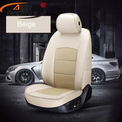 AutoDecorun Perforated Leather Automotives Seat Covers for VW Volkswagen Phaeton 2009-2014 Seat Cushion Cover Sets Accessories