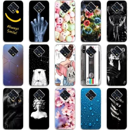 For Infinix Zero 8 X687 Case Silicon Back Cover Phone Case For Zero8 X687 6.85 inch Soft Cases Bumper Coque Phone Protect Cover