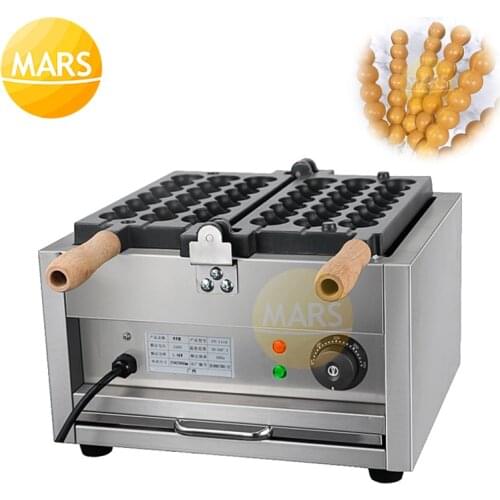 Electric Skewer Waffle Stick Making Machine Ball Shaped Waffle Baker Pan, Sugar-coated Haws Shape Waffle Iron Takoyaki Machine