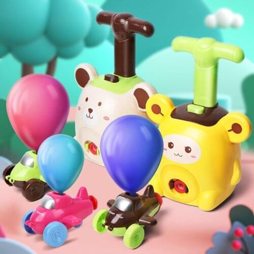 Inertial Air Power Balloon Car Toy Science Experiment Toy Funny Puzzle Game Educational Toys for Childrens Gifts