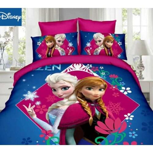 Disney frozen bedding set for kids bedroom decor twin size quilt covers bedspread single flat sheet 2-4pcs home textile discount