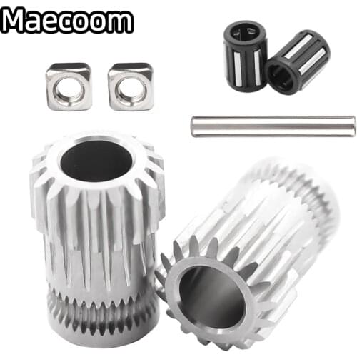 BMG Drive gear Kit Dual Drive Gear Extruder Cloned Btech Upgrade For Extruder For Prusa i3 3D Printer Gear Mini Bowden Extrude