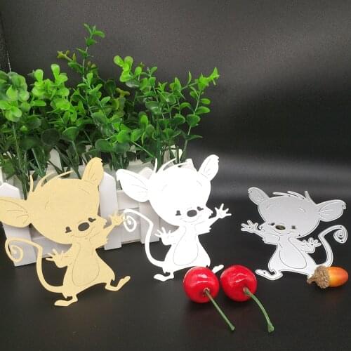 Cartoon Mouse Metal Cutting Mold Scrapbook Photo Album Photo Frame Decoration DIY Handmade Artwork