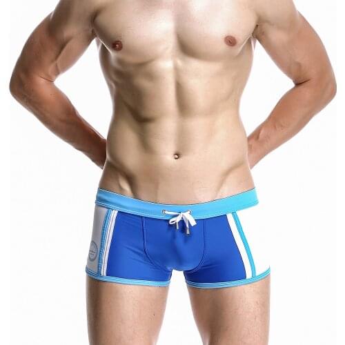 Mens Swimsuit Swimming Beach Surfing Leisure Sports Shorts Low Waist Sexy Boxer Swim Trunks Men 2021 New Swimsuit