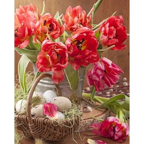 L9230 11CT/14CT/18CT/25CT/28CT Oil tea patterns Counted Cross Stitch DIY Cross Stitch Kits Embroidery Needlework Sets