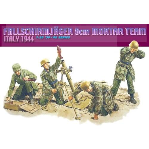 DRAGON 6215 1/35 Scale German airborne squadron 8cm mortar squad Italy 1944