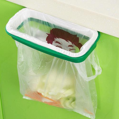 New Eco-friendly Kitchen Door Back Hanging Style Cabinet Stand Trash Garbage Bags Support Holder Small Convenient