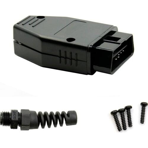 OBD Male Female Plug OBD2 16Pin Connector OBD II Adaptor OBDII Connector J1962 OBD2 Connector in stock