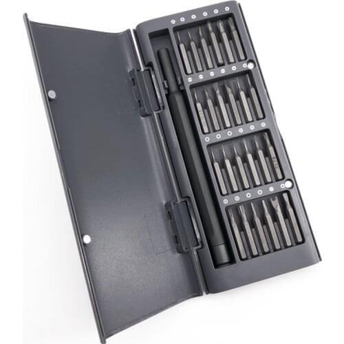 Wholesale 50set/lot 25- In -1 Screwdriver Set Multi-Purpose Magnetic Precision With 24 Deep Hole Screw Bits Steel Deep