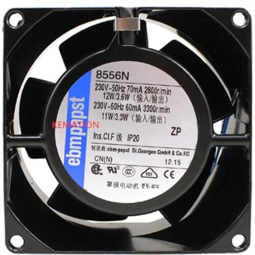EBM 8556N Axial Cooling Fan 230V 50/60HZ