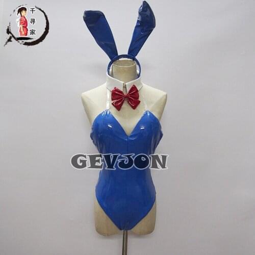 Hot Game Fate/Grand Order Tamamo No Mae Cosplay Costume Sexy Blue Bunny Girl Jumpsuit Role Play Clothing High-End Custom-Make