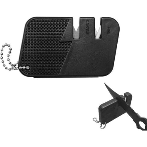 Portable Mini Outdoor Knife Sharpener Quick Thickness Multifunctional Ceramic Sharpening Stone Field Sharpening Tool