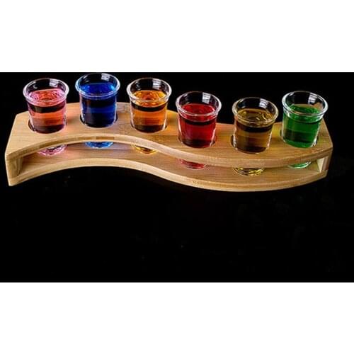 6pcs/lot Mini 15ml Thick Bottom Shot Glass Wine Glass Cup Whiskey Beer Cocktail Champagne Wedding Glasses Shot Glasses for Vodka