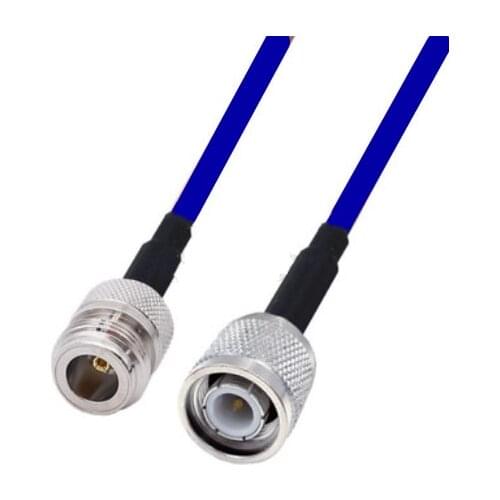 Blue Soft RG142 N Female to TNC Male Connector RF Coaxial Jumper Pigtail Cable