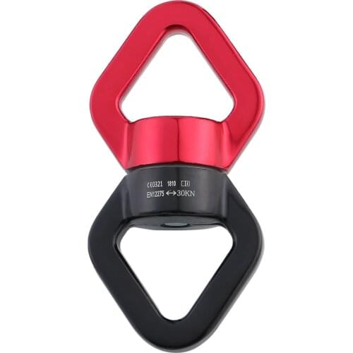 Outdoor rock climbing universal ring fixed connector rotating ring connector rope anti-knotting aerial yoga hammock buckle