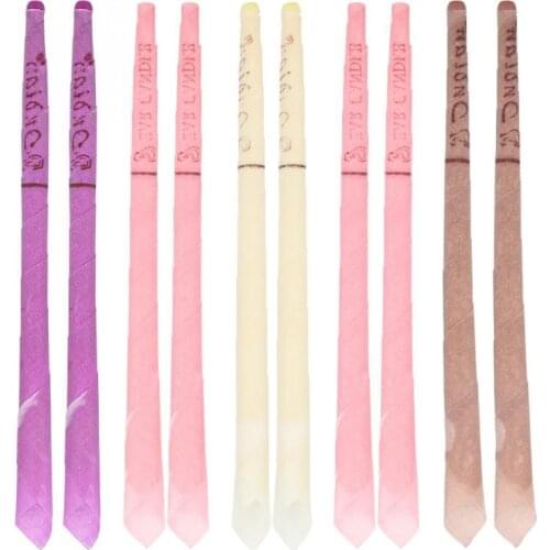 10pcs Ear Candle Healthy Care Ear Treatment Massage Relax SPA Aromatherapy Ear Removal Cleaning Hearing Sense with Ear Plugs