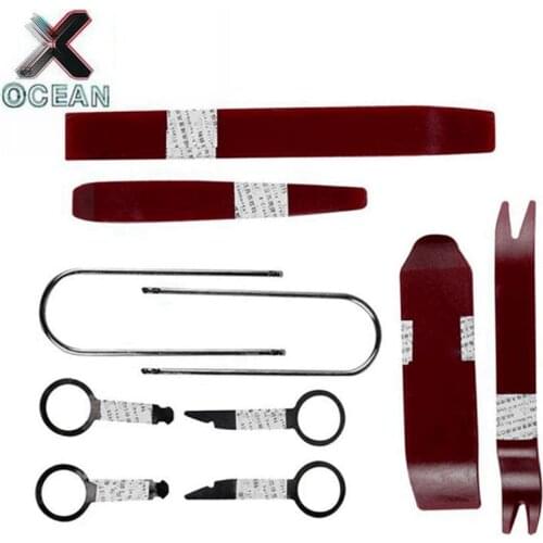 Car DVR Player Stereo Refit Tool Non-toxic Plastic+Metal Clip Auto Disassembled Kits Kit Removal Installer Repair Tool 4pcs 10pc