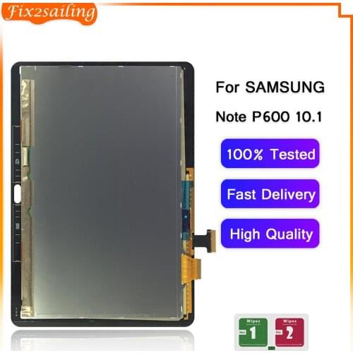 LCD For Samsung GALAXY Note 10.1 SM-P600 P605 P600 Display Touch Screen Digitizer Sensors Assembly Panel Replacement P600 LCD
