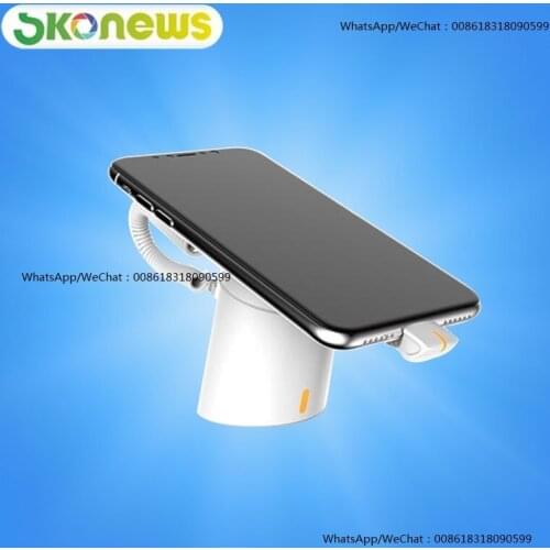 10 pcs White Universal Mobile Security Alarm Charge Cell Phones Anti Theft Display Stand With 4 Arms Bracket Clamp