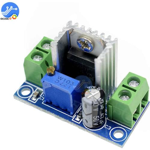 2PCS DC Linear Converter Buck Step Down LM317 Low Ripple Module Power Supply Adjustable Linear Regulator Module