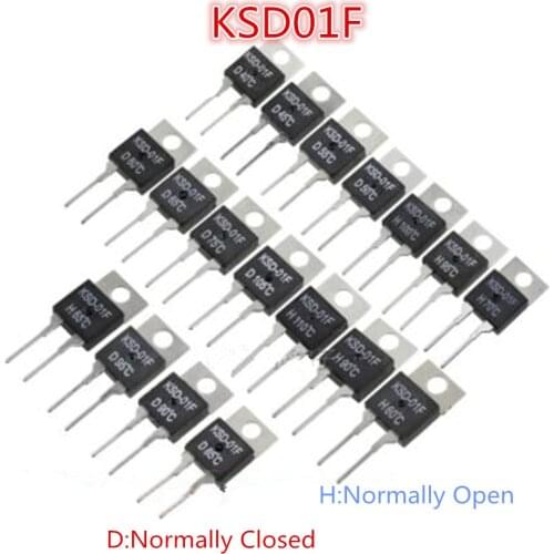 20pcs/lot KSD01F 40/45/50/55/60/65/70/75/80/85/90/95/100 degree Temperature control IC TO220