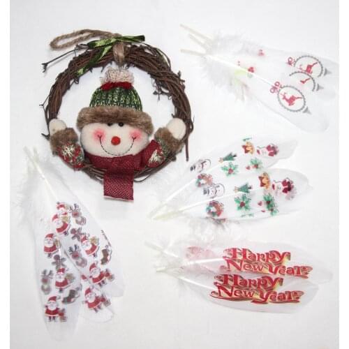 20pcs high quality goose feather Christmas decoration 15-20cm natural feather 6-8inches DIY dream catcher new year decoration