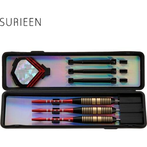 26g Dart Sets Brass Steel Needle Tip Darts with Case Box Aluminum+ Plastic Shafts Nice Dart Flights 26 Grams Dardos High Quality