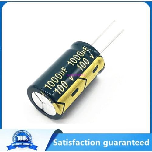 4pcs/lot S62 high frequency low impedance 100v 1000UF aluminum electrolytic capacitor size 18*30 100V1000UF 20