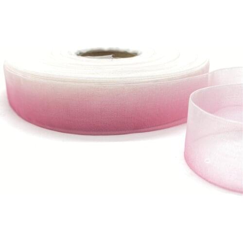 5 Yards/Lot 25mm Gradient color Organza Ribbons for Wedding Home Decor DIY Gift Wrapping Handmade Accessories #15