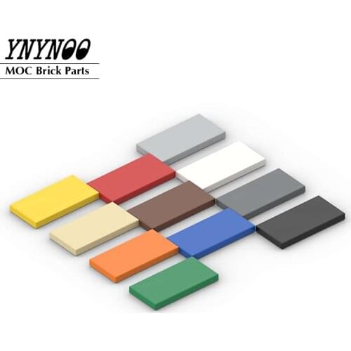 500Pcs/lot Bulk Tile 2x4 with Groove Flat Studs MOC Building Blocks Bricks Parts DIY Toy for Kids Compatible with 87079 26386