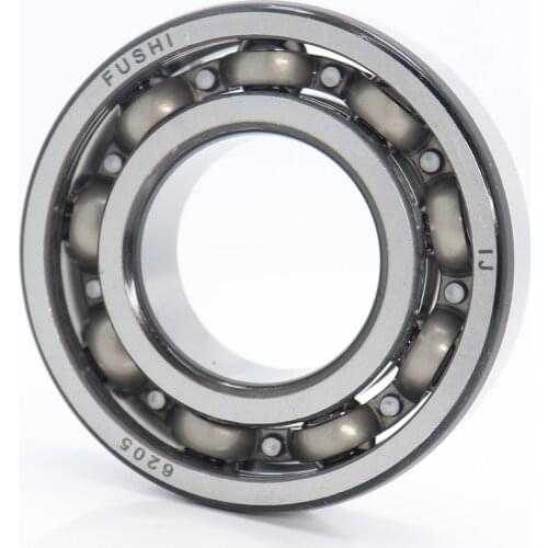 6205 OPEN Bearings 25x52x15 mm ABEC-5 1PC For Motorcycles Engine Crankshaft Bearing Chamfer Black Nitride Retainer