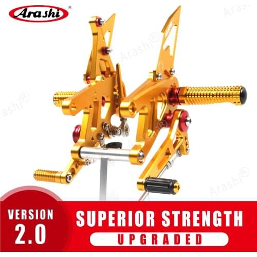 Arashi Adjustable Footrests Foot Pegs Rider Footrest For APRILIA RSV4 FACTORY APRC ABS 2013-2016 CNC RSV 4 2014 2015 Aluminum