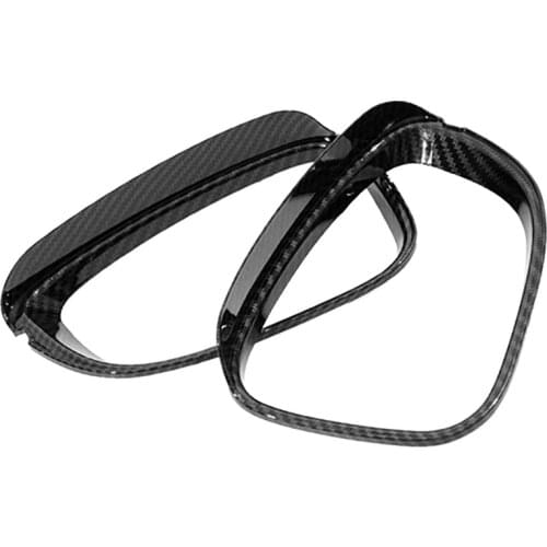 ABS Carbon Fiber Car Rearview Mirror Covers Rain Eyebrow Cover Trim Frame for Honda Accord 2018-2020