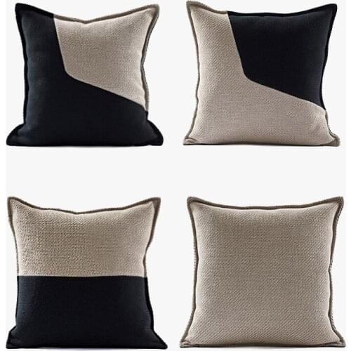 Nordic simplicity Cushion Cover Decorative Pillow Case 45*45cm Sofa Seat Case Car Pillowcase Soft Bed Pillow Simple Geometric Pi