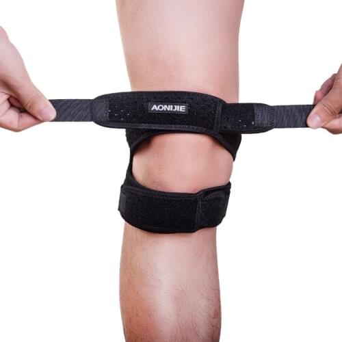 Dual Knee Brace Patella Support Strap Basketball Fitness Belt Knee Brace for Men Women Sports Tools