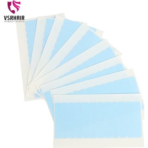 VSR Tapes 8pcs 16pcs 30pcs Double Sided Adhesive Tapes Professional Strong US Blue Glue For Tape Hair Extensions For Hair Salon