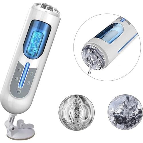 Patterns 5 Speeds Large Size Electric Masturbation Cup Hands Free Usb Rechargeable Vagina Pocket Adult Sex Masturber Toys Men