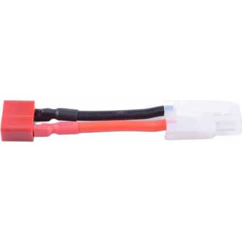 2 pcs Male Tamiya To Female T-Plug /Deans Battery Adapter 14awg RC Battery Charging Cable 40mm