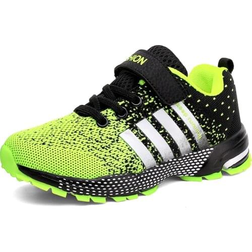 Trend Breathable Soft Leather Kids Sneakers Boys Running Shoes Footwear Sneakers Children Sports Shoes Outdoor Boy Girls Shoes