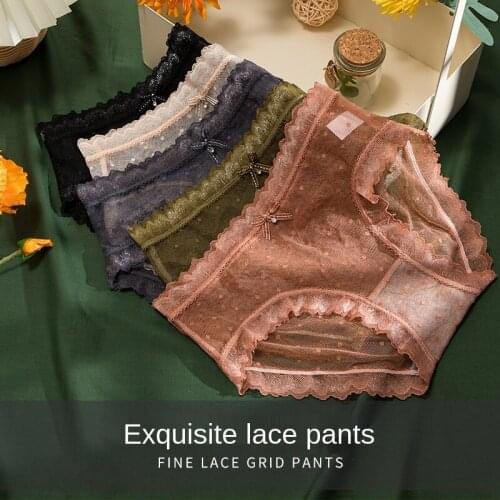 Lace bow sexy cotton breathable underwear female triangle girl comfortable skin-friendly ladies underwear underwear women cute