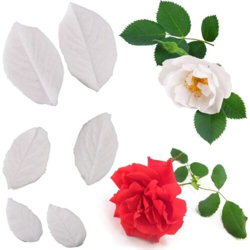 Rose Leaf Petals Silicone Mold Fondant Mould Cake Decorating Tool Chocolate Gumpaste Mold, Sugarcraft, Kitchen Accessories