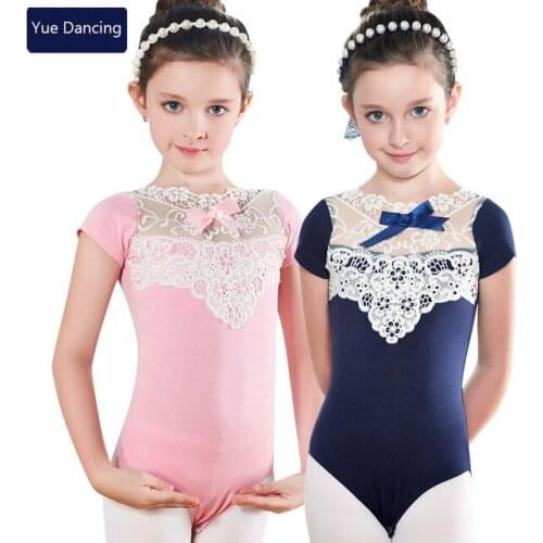 Short Sleeves Summer Dance Costumes For Kids Bodysuit Gymnastics Leotard Ballet Dress For Girls Ballerina Kids Dancewear Clothes