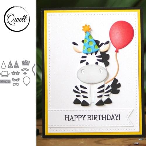 QWELL Party Decoration Metal Cutting Dies for Scrapbooking and Card Making Paper Embossing Craft New 2019 die cuts