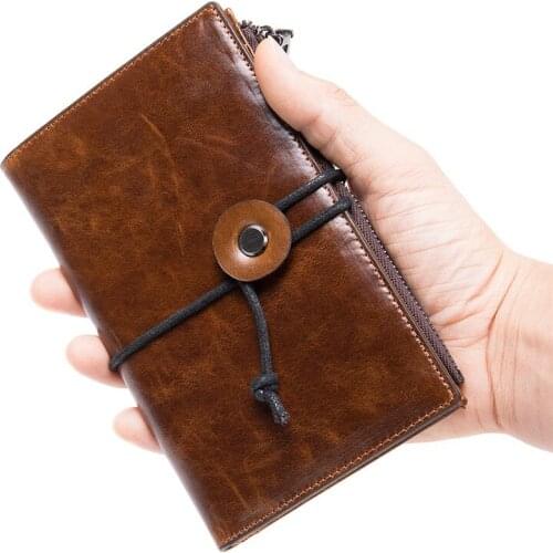 Genuine Leather Wallet Men Passport Holder Coin Purse Magic Walet PORTFOLIO MAN Portomonee Mini Vallet Passport Cover