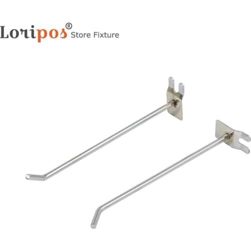 Shelf wire metal hook hanger snack food holder hook store shop supermarket Grid hook slot wall mounting hanging display hook