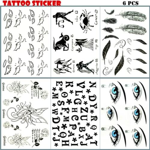 Nu-TATY Angel wings Temporary Tattoo Body Art Flash Tattoo Stickers 17*10cm Waterproof Fake Tatoo Car Styling Sticker